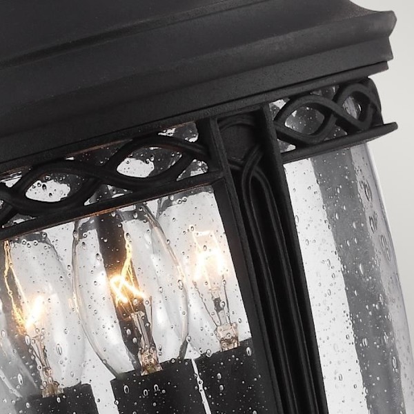 Loftlampe - Elstead - Engelsk Trosse - 3 pærer - Sort - IP23 svart