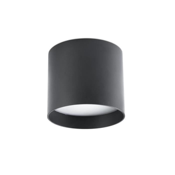 Rund LED loftslampe Natsu D15 cm - Sort 13,5 cm