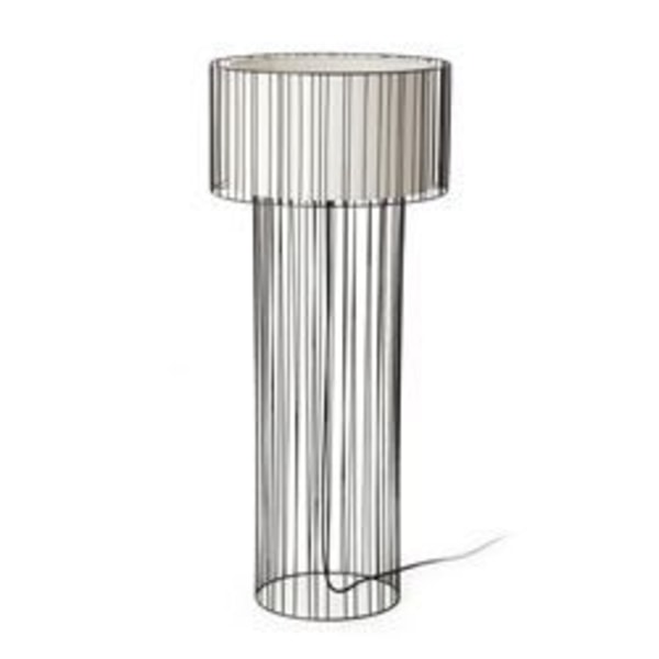 Linda sort stue gulvlampe 1L E27 100W Sort