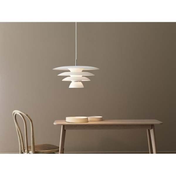 DaVinci Modern undertaksljuskupol 43cm Platt Vit 1x E27
