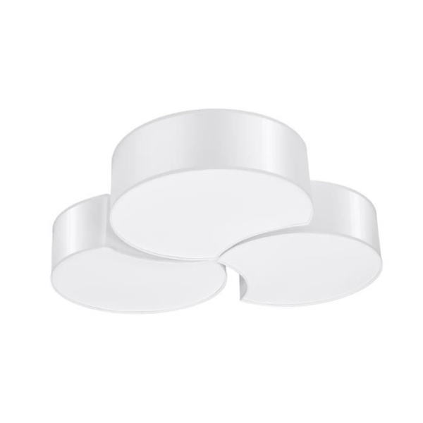 Dekorativ taklampa - SOLLUX - Circle - Vit - 64,5 cm - E27 - Infälld