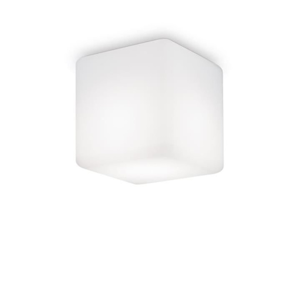 Ideal Lux Lighting 1 Light Square Ytmonterad Downlight Vit IP44 IDL213194
