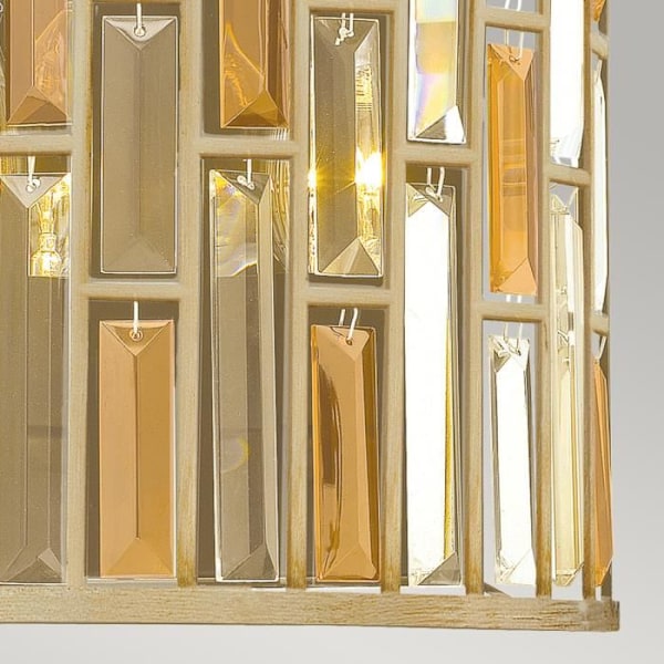Væglampe - ELSTEAD LIGHTING - Gemma - 2 E14 pærer - Silver blad finish - Indendørs