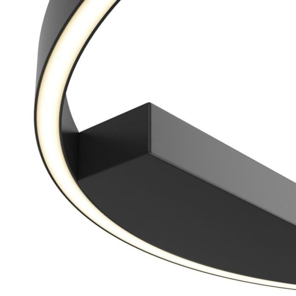 Maytoni Fælge Moderne integreret LED semi-forsænket loftslampe sort, 60cm, 4000K