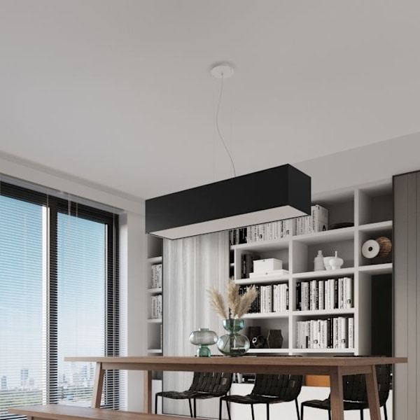 Pendel - SOLLUX - Julemand - Sort - 1200x250x1100 mm - 5 E27 pærer svart