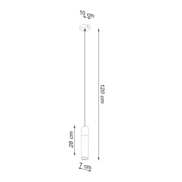 Sollux Lighting Zane Slim Pendel Taklampa Betonggrå, Naturträ