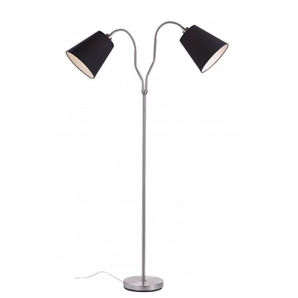 MODENA golvlampa i stål 2 glödlampor