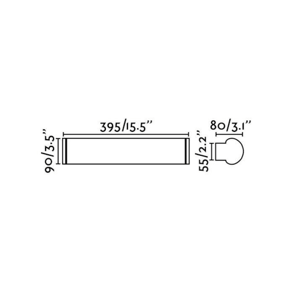LED Vägglampa - FARO - Danubio - 12W - 2700K - IP44 - Badrum NICKEL