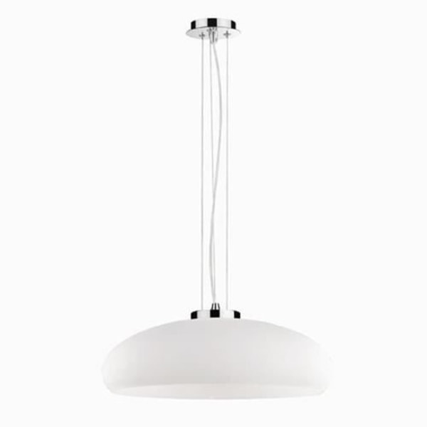 Ideal Lux ARIA SP1 D50, Overflade, Krom, Hvid, Hvid, Glas, Metal, Glas, Spisestue