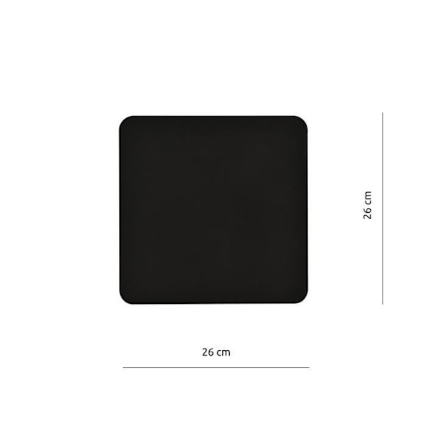 Emibig FORM Form Square Svart Infälld Vägglampa 1x G9