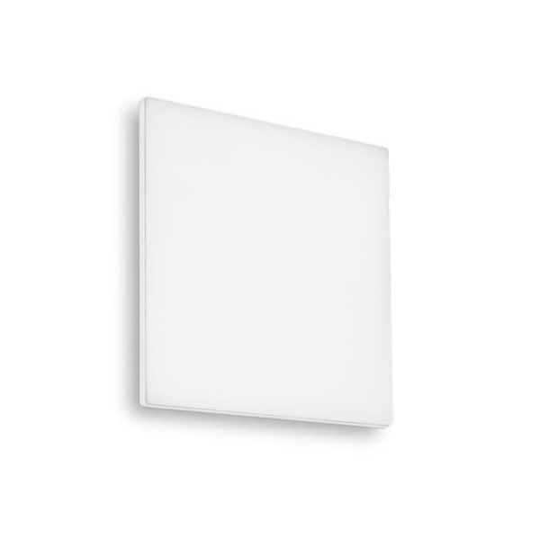 Utomhus LED Square Single Flush Vit IP65, 3000K