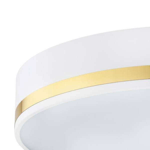 Plafonnier - Argon - AMORE - Hvid struktur - 2 lys - Moderne design