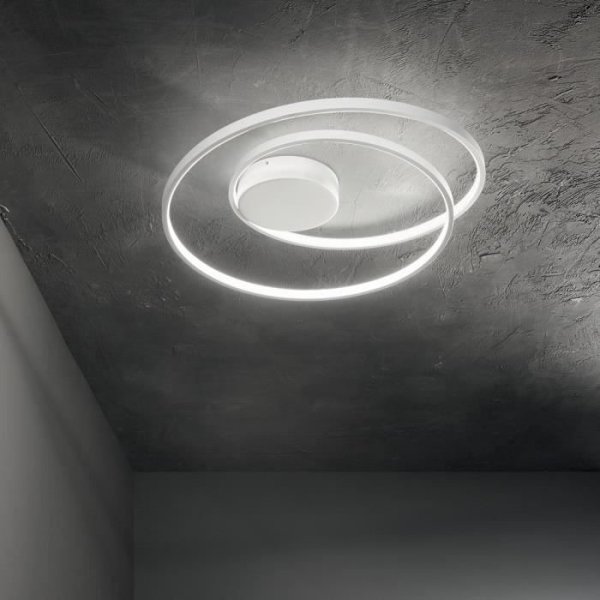 Dekorativ LED Swirl Integreret Semi-Flush LED Guld, 3000K