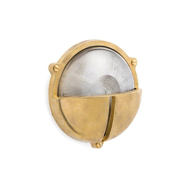 Vägglampa utomhus - FARO - Mässing Timon - 60W - Trädgård - Gul - Metall - Elektrisk NEGRO