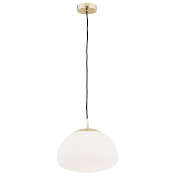 Loftlampe - Argon - TRINI - Globe 30cm - Opal Mat - Messing Elementer