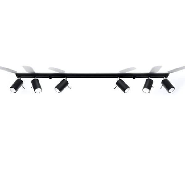 Ring Taklampa 6L LED Spot Modern Loft Design för sovrum Vardagsrum Trappor Korridor - Svart