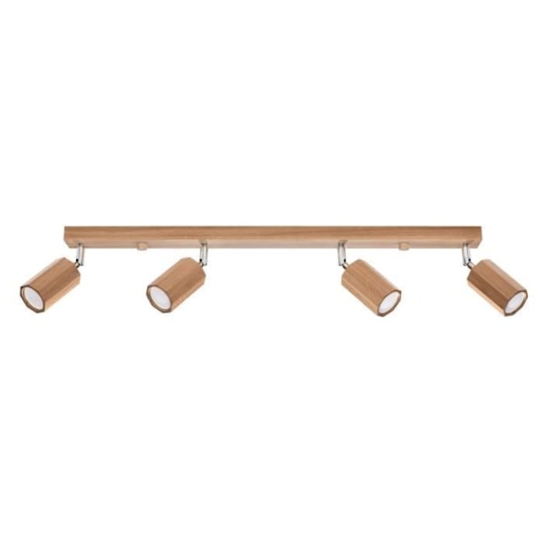 Taklampa med spotlights - SOLLUX - Zeke - Ek - 4x GU10 - Inomhus - 40W