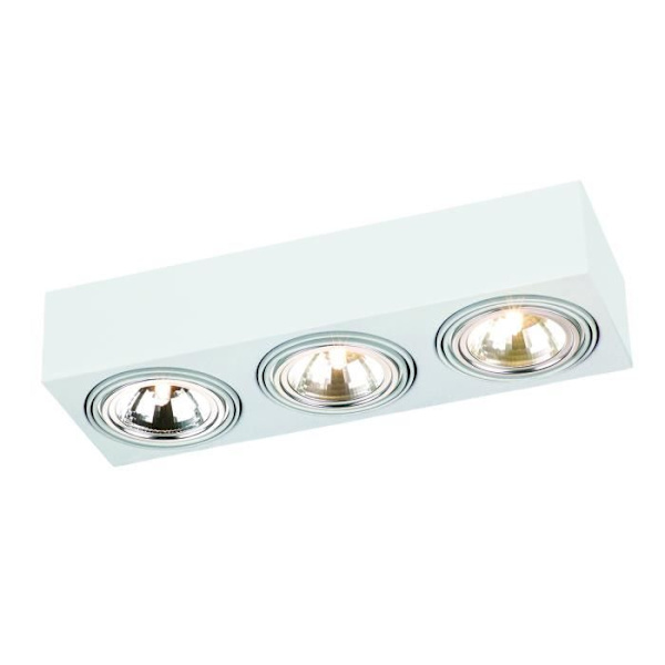 Triple overflademonteret downlight Argon RODOS - Hvid - G9 - LED