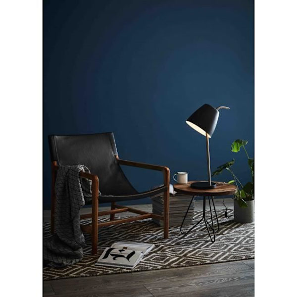 SPIN bordlampe i stål og sort