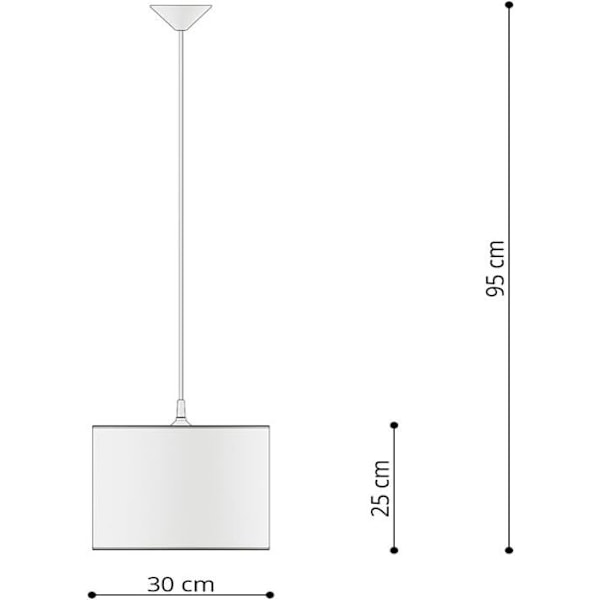 Suspensionslampa - MIRACLES - LED-lampa - E27 - Flerfärgad - 30x30x95cm Flerfärgad 1