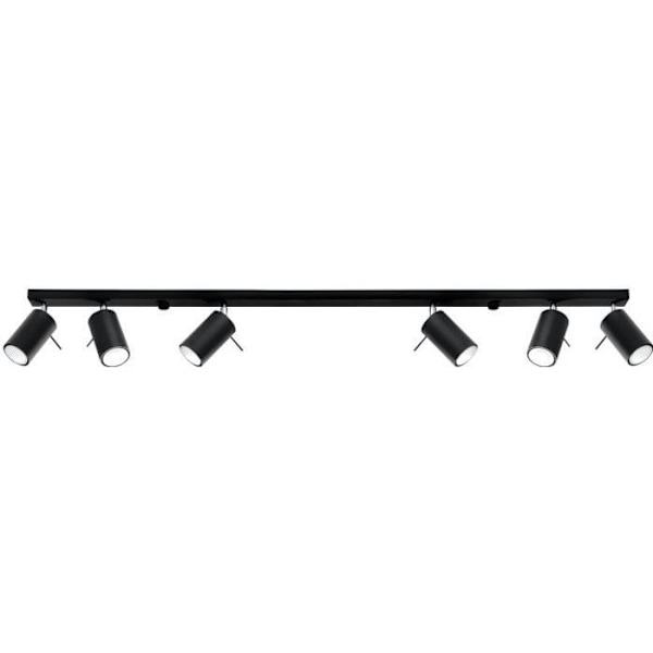 Ring Taklampa 6L LED Spot Modern Loft Design för sovrum Vardagsrum Trappor Korridor - Svart