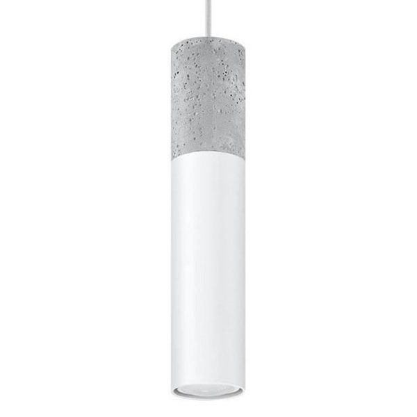 Ophæng BORGIO 1 Hvid Moderne interiørlampe til soveværelse Stue GU10