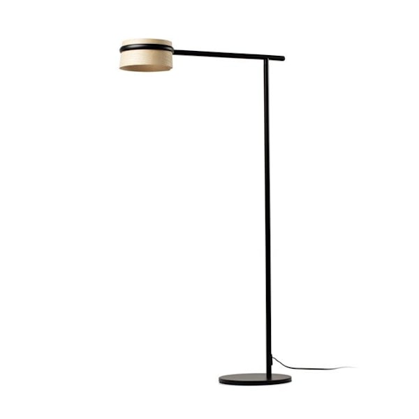 Golvlampa - FARO - LOOP - Integrerad LED - Svart - 2700K - Modern design Svart