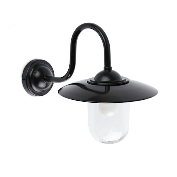 FARO Hudson sort havevæglampe - 1 pære - 15W - Metal - 39x32x50cm Svart