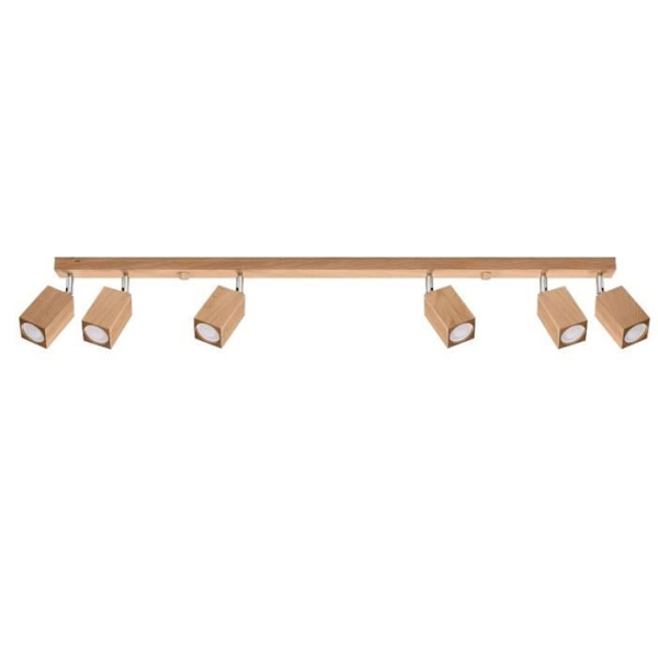 Takarmatur med spotlights - SOLLUX - Keke - Ek - 6x GU10 - IP20 - 40W
