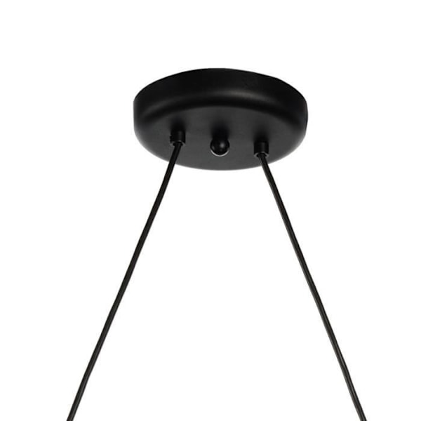 Plafondlampe - ONLI - BALDO - Rammens i sort metal - Fatning E27 - Moderne design