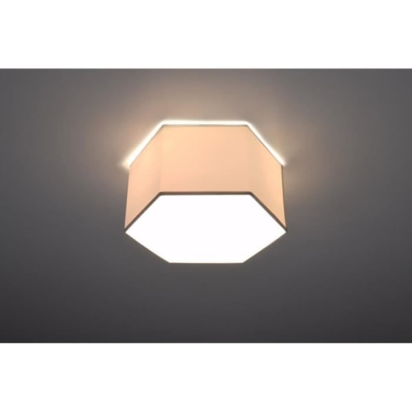 Sollux Lighting Sunde Dekorativ Flush Mount Loftslampe, hvid, 6-tommer