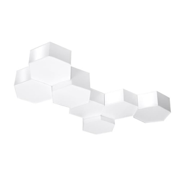 Inbyggd taklampa - SOLLUX - Sunde - Vit - 11,5 cm - E27 - 2 lampor