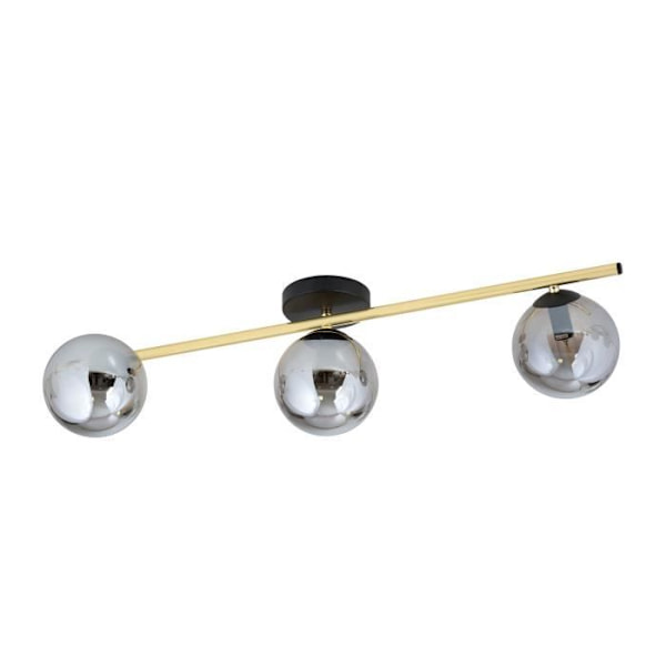 Emibig Plafonnier Splendi svart, guld 3 x E14 svart guld