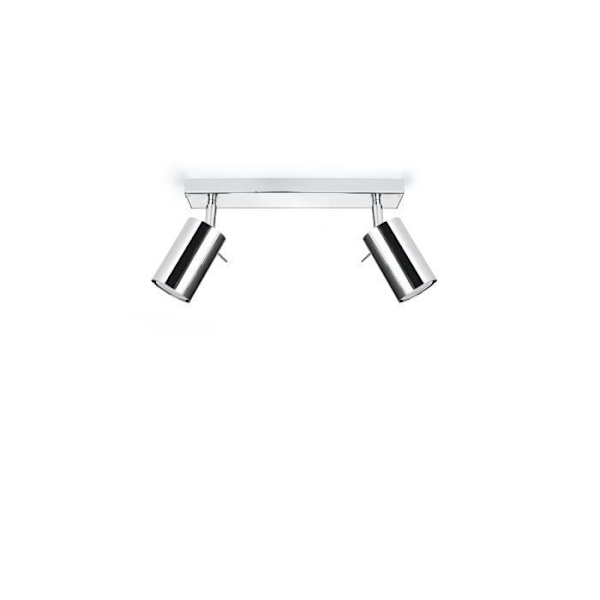 RING 2 GU10 LED Loftslampe Modern Loft BOHO Design Korridor - Krom