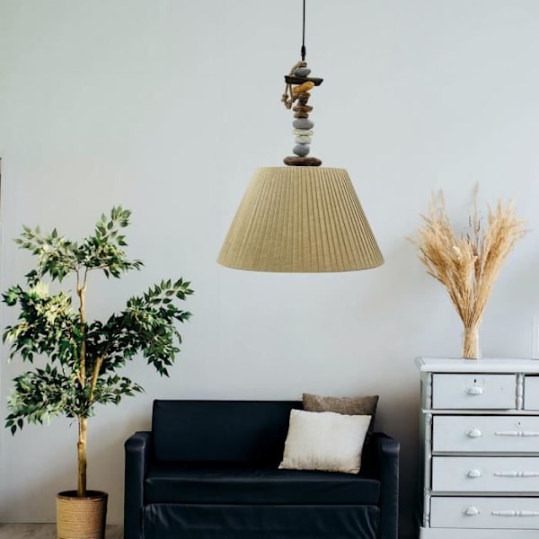Hængende Loftlampe Dome Onli STONEY - Sten Tour - Metal - Sort - E27 - LED - Moderne