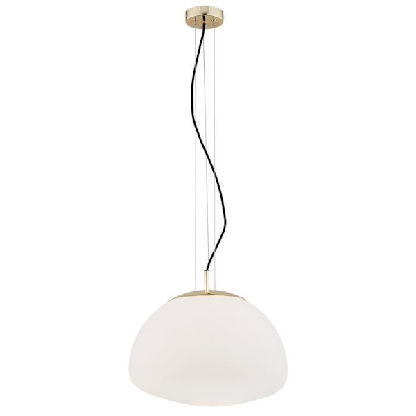 Argon TRINI Globe Taklampa 40cm Matt Opal, Mässingselement