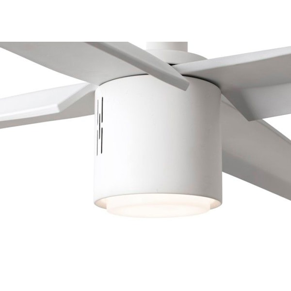 Faro Barcelona 33494 - ATTOS LED Hvid loftsventilator med DC motor KOPPAR
