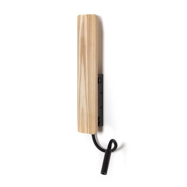 RENOIR WOOD LED vägglampa 5W + 3W MED USB CR 43-162-08-116