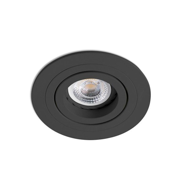 RADÓN Indbygningsloftslampe sort fra FARO 43408 BLANCO