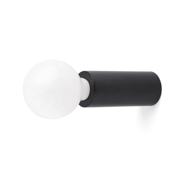 Vägglampa - FARO - TEN-140 - Aluminium - Svart - E27 - 20W NEGRO