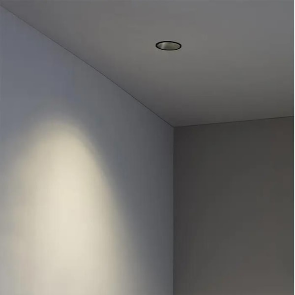 GAS indbygningslampe i sort loft fra FARO 43405 NICKEL