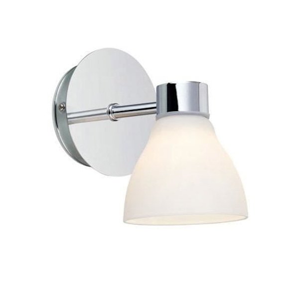 m a r k s l o j d CASSIS Vägg 1L Krom/Opal IP44 - 7330024558793 Krom, Vit