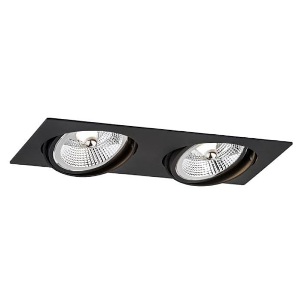Argon OLIMP infälld downlight dubbel GU10 Plus svart struktur