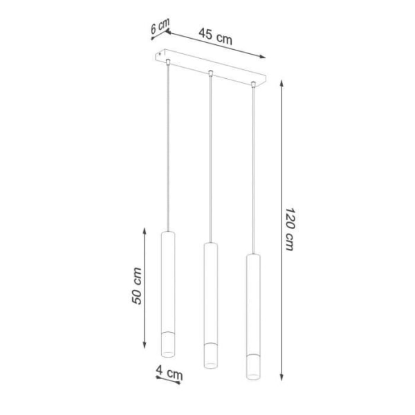Loftslampe - SOLLUX - Wezyr - Hvid - 3x G9 - Moderne design - 40W