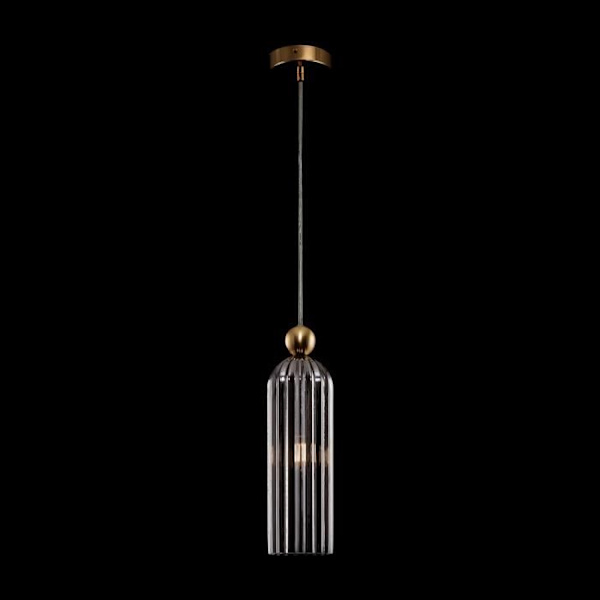 Maytoni Antic Moderne loftslampe i fin guld, grå lampeskærm af glas
