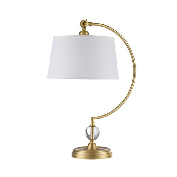 Bordlampe - ELSTEAD LIGHTING - Jenkins - Rund konisk skærm - Børstet messing - Moderne design Borstad mässing