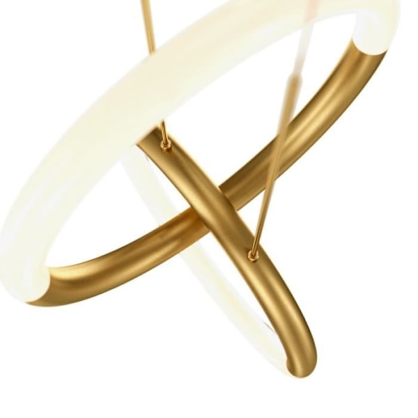 Maytoni Node 2-Lights integrerad LED modern taklampa, 3000K guld
