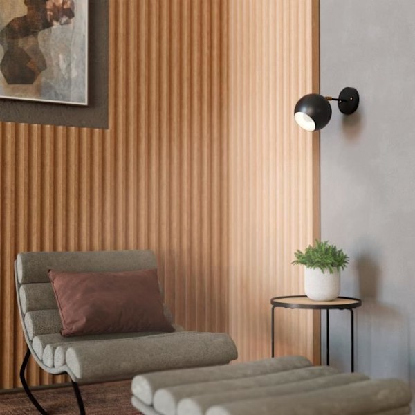 Vägglampa 1XE27 ORBIT D150 NG Metall Svart, mässing