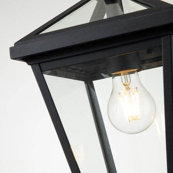 Udendørs hængende loftlampe - Elstead - Hinkley Alford - Sort - IP44 - E27