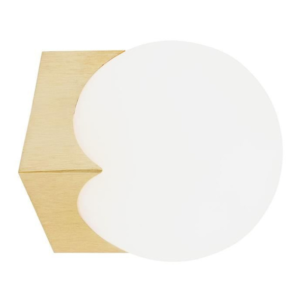 Væglampe - Argon - AUSTIN - Matt Opal, Messing - LED - Moderne